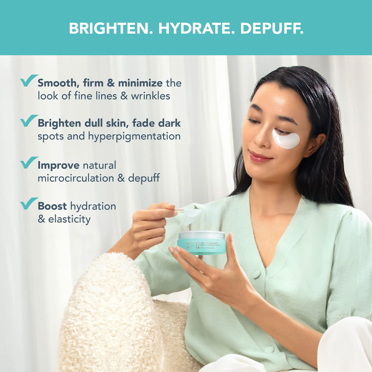 FOREO IRIS Hydrating Hydrogel Eye Masks - 60 Patches (30 Pairs)