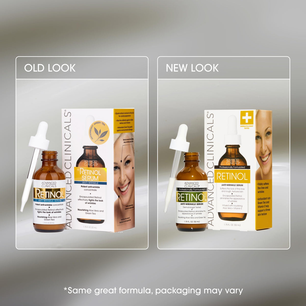 Advanced Clinicals Retinol Serum – Anti-Aging & Renewing Duo (52ml x 2)