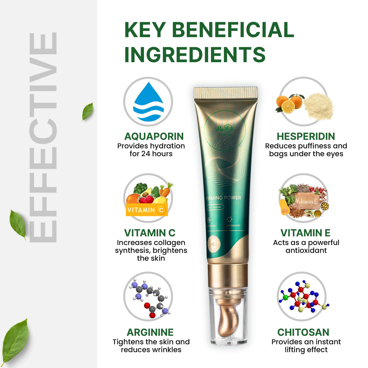 MyIDi Hydrating Dark Circle Eye Cream – Caffeine & Vit C Power (15ml)