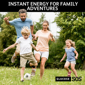 Glucose SOS Glucose Powder Packets with Natural Dextrose, Fast-Absorption That Instantly Dissolves in Your Mouth with No Water Needed, Sweet & Tangy 12 Servings Glucose SOSBuy Supplements Australia