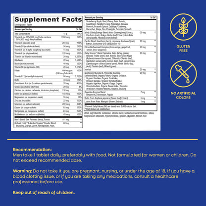 Nature's Way Alive! Ultra Potency Multivitamin for Men 50 Plus, Complete High Potency Formula with Vitamin D3, C, E, Methyl B12, Supports Cellular Energy, Heart, Brain, and Eye Health,* 150 Tablets