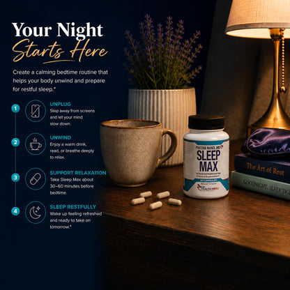 Dr Nandi Sleep Max – Magnesium & GABA Sleep Support – 60 Capsules