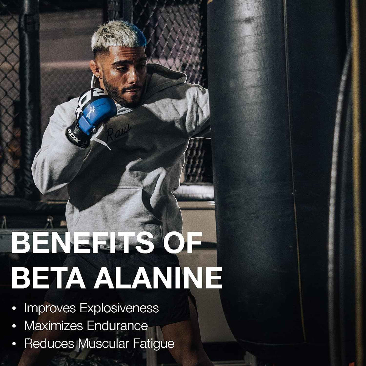 RAW Beta Alanine Powder, Unflavored (60 Servings) - Pre-Workout Powder for Men & Women - Beta Alanine Supplement for Workout Endurance - Preworkout Beta Alanine Powder for Reduced Muscular Fatigue