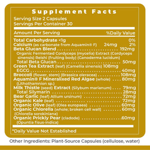 Premier Research Labs Premier Daily One - Super Greens, Vegetable Supplements for Adults with Cruciferous Veggies, Milk Thistle for Liver Support, Phytonutrients, Beta Glucan - 60 Vegetarian Capsules