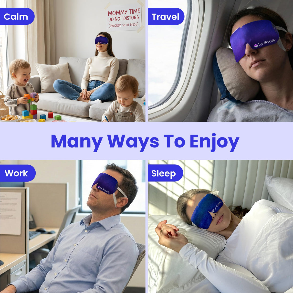 Self-Heating Steam Eye Mask - Moist Heat Warm Compress for Dry Eyes, Stye Relief & Puffiness - Unscented Disposable Eye Mask (Travel & Relaxation)