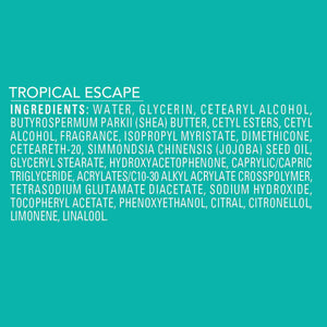 Jergens Shea Fusion Tropical Escape Body Lotion, Moisturizer with Shea Butter & Vitamin E, 14 Fl Oz