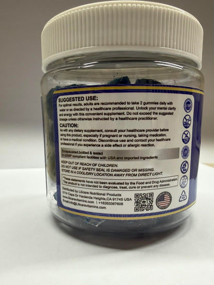 LILICARE Methylene Blue Gummies for Humans - Fast-Absorbing, Vegan, 120 Counts