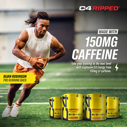 Cellucor C4 Ripped Pre Workout Powder Cherry Limeade | Creatine Free + Sugar Free