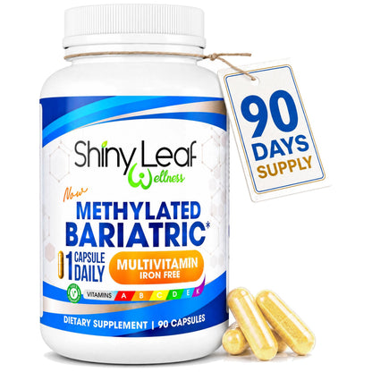 Shiny Leaf Bariatric Multivitamin Without Iron, Methylated B12, 90 Count