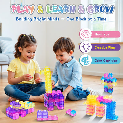 40 PCS Sensory Soft Building Blocks for Toddlers Kids, Squishy Stacking Toy