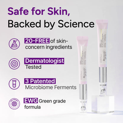 Dr.twentyproject Lifderm Eye Cream with Collagen & Vibrating Device - Korean Lifting & Firming Eye Treatment (0.6 fl oz / 20ml)