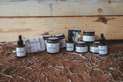 True Grit Tallow - Beef Tallow Soap Bar 3-Pack - John Wayne Inspired - Cedar & Campfire Scent - Cold Process Bar Soap with Activated Charcoal & Coffee Grounds - 4 oz Each