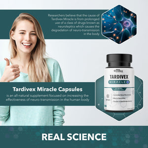Real Science Tardivex All Natural Nerve Support Supplement for Neurological Balance - Includes Vinitrox, GABA & Essential Vitamins for Controlled Movement & Coordination - Made in USA, 60 Caps Real Science NutritionBuy Supplements Australia