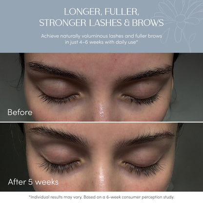 NUNA Eyelash & Eyebrow Growth Support Serum - 6-Month Supply (6ml)