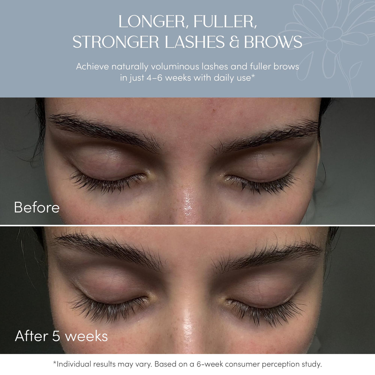 NUNA Eyelash Growth Support Serum 6ml - Eye Lash and Eyebrow Enhancing Serum for Women & Men with Biotin - Korean Multi Peptide & Natural Extracts
