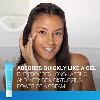 Neutrogena Hydro Boost Under Eye Cream (0.5 oz) - Hydrating Gel-Cream with Purified Hyaluronic Acid | Fragrance-Free & Non-Comedogenic