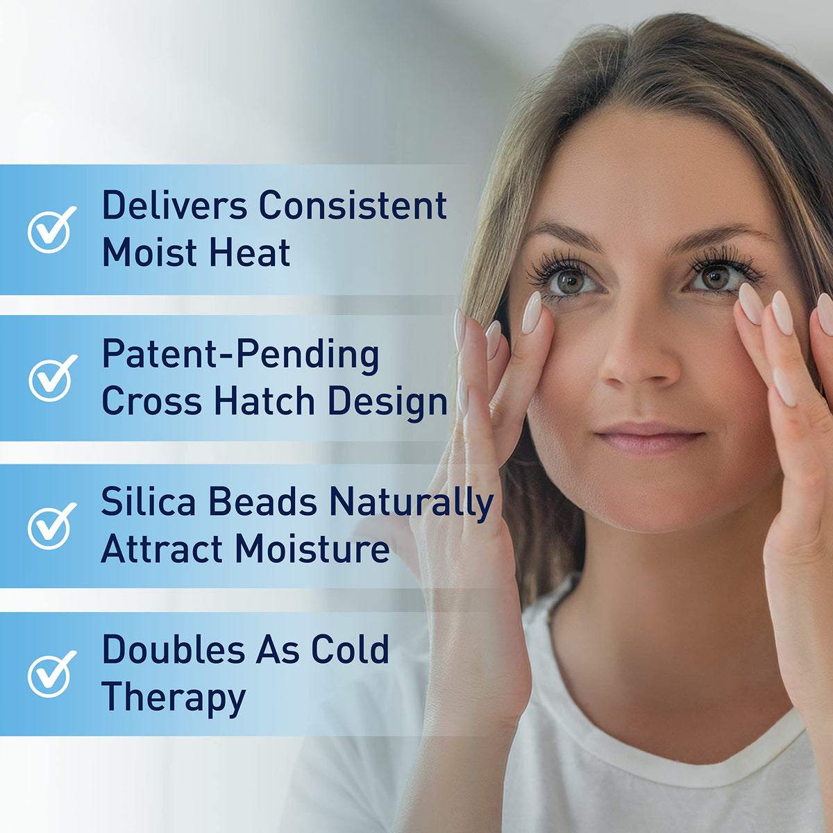 OCuSOFT Dry Eye Mask Basic - Moist Heat Compress for Dry Eyes, Styes, and Blepharitis Relief