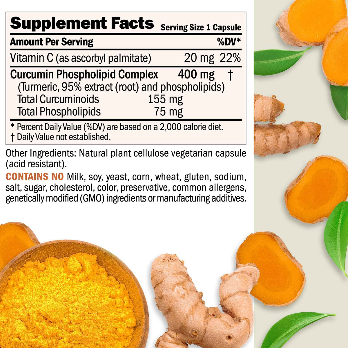 ANDREW LESSMAN Turmeric 400 mg 60 Capsules