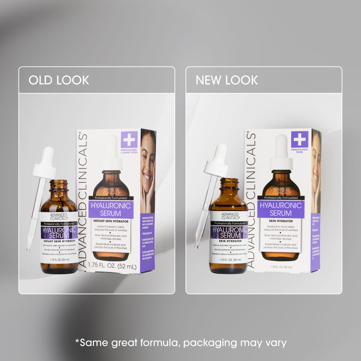 Advanced Clinicals Hyaluronic Acid Serum – Ultra-Hydrating Duo (52ml x 2)