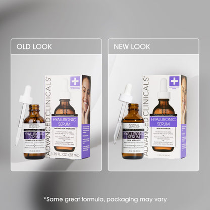 Advanced Clinicals Hyaluronic Acid Serum – Ultra-Hydrating Duo (52ml x 2)