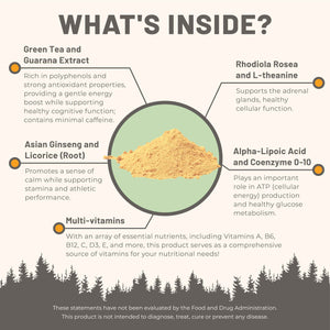 Mountain Peak Nutritionals Energy Formula - All in One Multi-Mineral Powder - Complete Nutrition, Vitamin, Mineral, and Electrolyte Supplement for Men & Women - Orange Flavor (255g, 30 Servings)