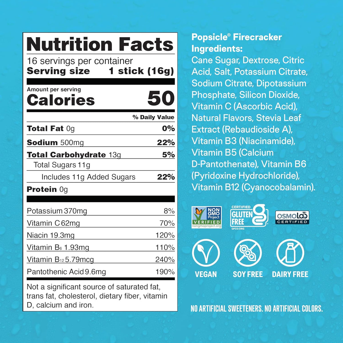 Liquid I.V. Hydration Multiplier - Classics - Lemon Lime + Firecracker - 2 Pack (16 Servings)