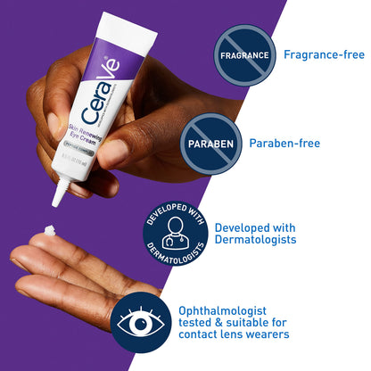 CeraVe Skin Renewing Eye Cream for Wrinkles & Crow’s Feet