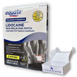 Topical anesthetic 4% Patch- 6 Count (Pack of 1), Boxed By Fusion Shop Store FUSION SHOP STORE Smart choices, meaningful life!Buy Supplements Australia