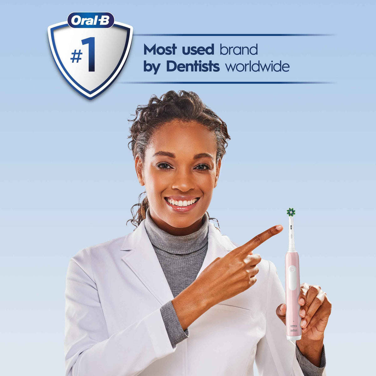 Oral-B Pro 1000 Rechargeable Electric Toothbrush, Pink