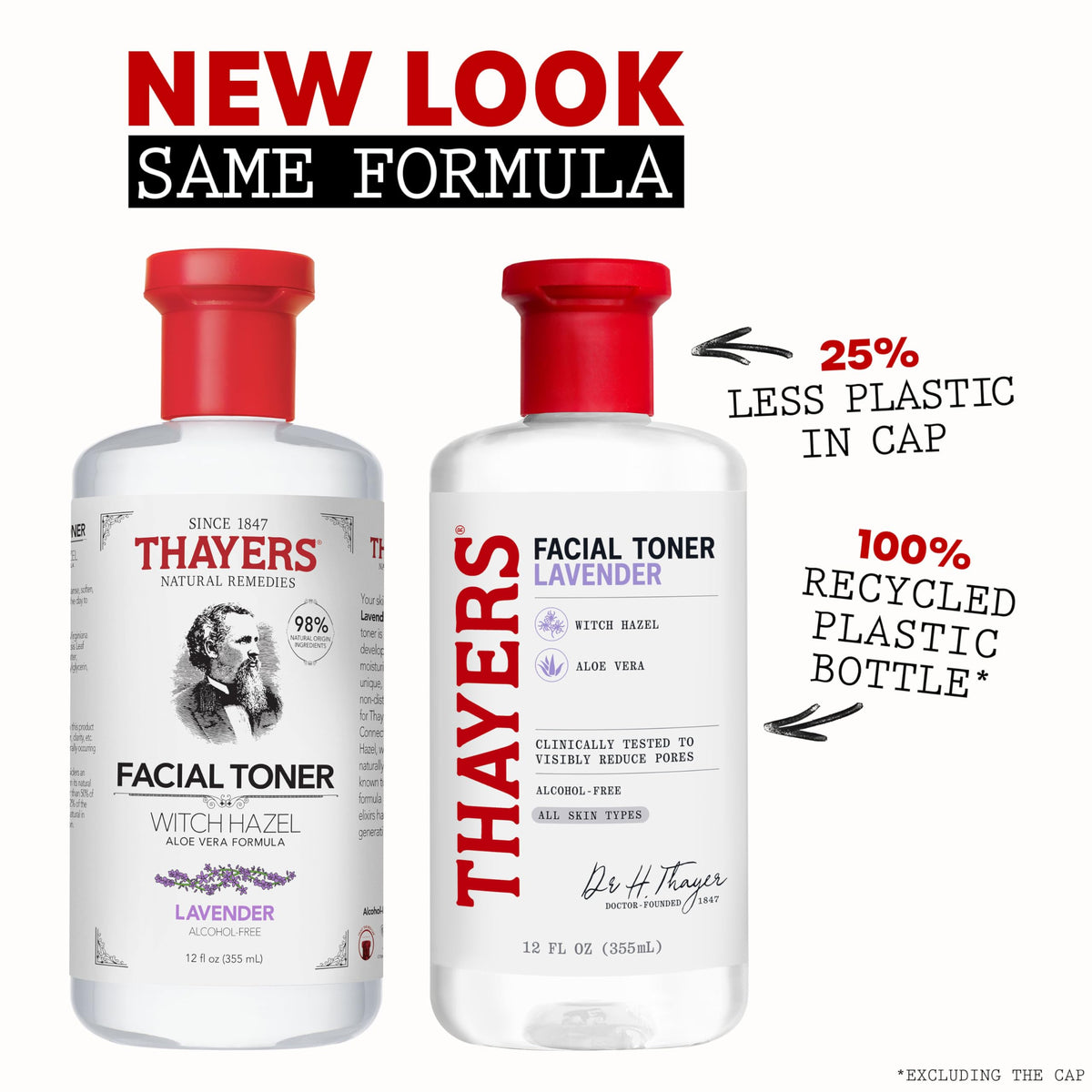 THAYERS Alcohol-Free, Hydrating Lavender Witch Hazel Facial Toner with Aloe Vera Formula, Vegan, Dermatologist Tested and Recommended, 12 Oz (Packaging May Vary)