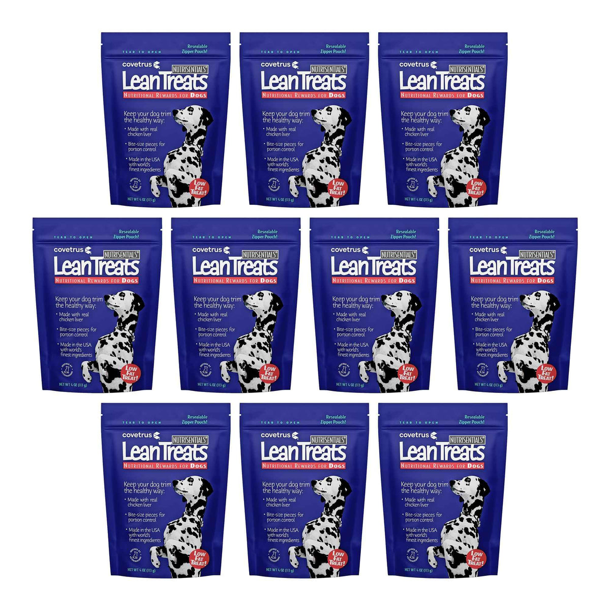 Covetrus Nutrisential Lean - Small, Medium & Large Dogs (K9) - Nutritional Low Fat, Bite-Size - Soft Chicken Flavor - Chicken Flavor - 3 Pack - 4oz