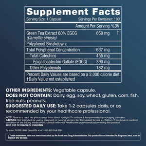 ProHealth Longevity Green Tea EGCG Extreme (390mg EGCG, 100 Capsules) (Green Tea Supplement)