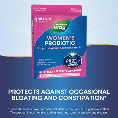 Nature's Way Women's Probiotic Pearls, Supports Vaginal and Digestive Health*, 1 Billion Live Cultures