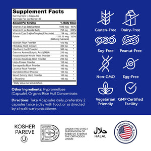 Zahler StressMaster, Relaxation Support Supplement, Promotes Natural Calm, Certified Kosher 120 Capsules ZahlerBuy Supplements Australia