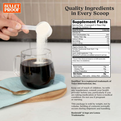 Bulletproof Duo Kit - Collagen Peptides Protein Powder for Skin, Bones and Joints - 18g Protein, 17.6 Oz & InnerFuel Prebiotic Fiber Powder for Gut, Gas Relief, Digestive Health and Immune Support