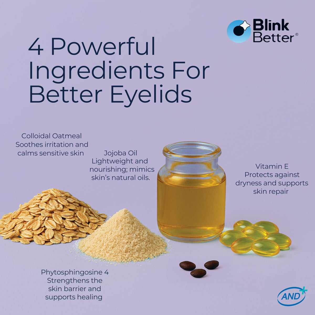 BlinkBetter BetterLids Eyelid Ointment (0.34 oz) – Deep-Moisturizing Oat Complex with Shea Butter & Panthenol for Dry, Itchy & Sensitive Skin