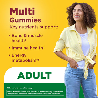Nature Made Multivitamin Gummies, Mens & Womens Gummy Vitamins & Minerals, Adult Multivitamin Gummy, Daily Nutritional Support, 150 Vitamin Gummies, 75 Day Supply