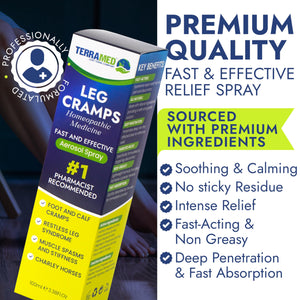 Terramed Just Think Comfort Fast Acting Leg Cramp Relief Aerosol Spray | Pain Relief for Muscle Spasms, Soreness, & Foot and Calf Cramps | Homeopathic Medicine for Restless Legs Syndrome Relief Terramed Just Think ComfortBuy Supplements Australia