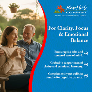 Kan Herbs Company Clear Mind Formula – Traditional Chinese Herbal Blend for Cognitive Clarity and Spirit Support, Nourishes Heart Yin and Blood, Calms Shen, Herbal Supplement, 60 Tablets Kan HerbsBuy Supplements Australia