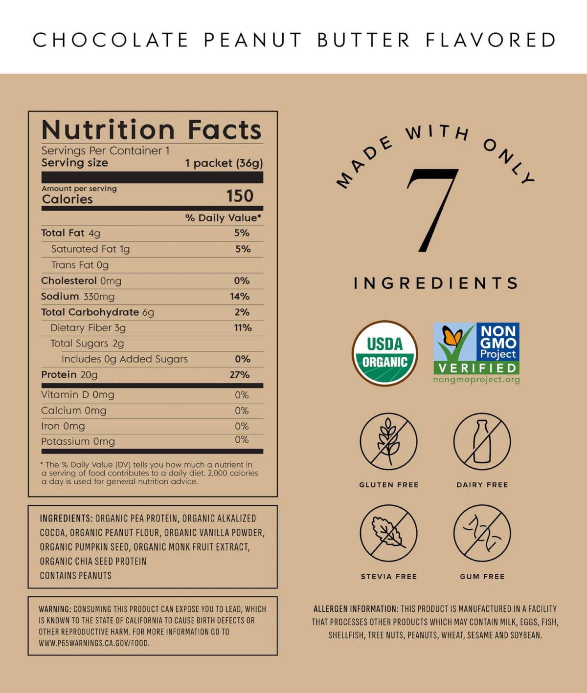 Truvani Organic Plant Based Protein Powder - Strawberry - 10 Servings - Vegan - 20g Pea Protein - Single Serving Travel Packets - Keto - Gluten & Dairy Free - Low Carb