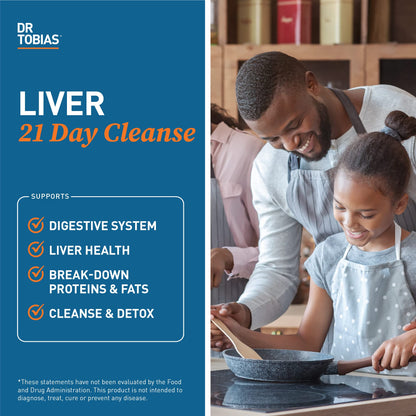 Dr. Tobias Liver 21 Day Cleanse, Herbal Liver Detox Cleanse with Solarplast, Artichoke Extra