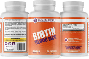 ProCare Health - Biotin - 10,000mcg - 120 Count