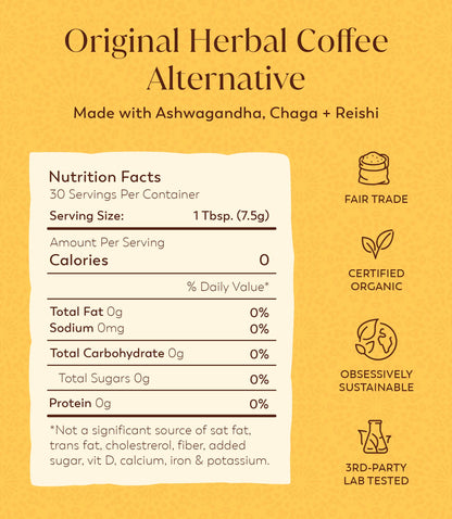 RASA Original Adaptogenic Coffee Alternative & Crème de la Creamer Bundle | Ayurveda Mushroom Wellness Tonic & Adaptogen Powdered Non-Dairy Creamer with MCT Oil — Vegan, Whole 30, Keto (30 Servings)
