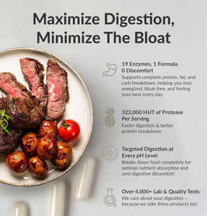BiOptimizers Digestive Health Bundle - MassZymes Enzymes & Probiotic Breakthrough with Prebiotics - Max Nutrient Absorption, Gut & Immune Support - Energy, Recovery & Clarity - 60 Vegan Capsules