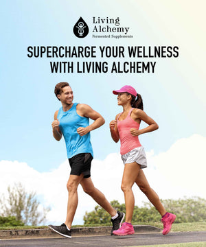 Your Flora Probiotic Family - Non-GMO Probiotics with Fermented Soybean, Banana, & Blueberry for Digestion & Gut Support - Prebiotics, Postbiotics, Digestive Enzymes - Living Alchemy, 60 Capsules