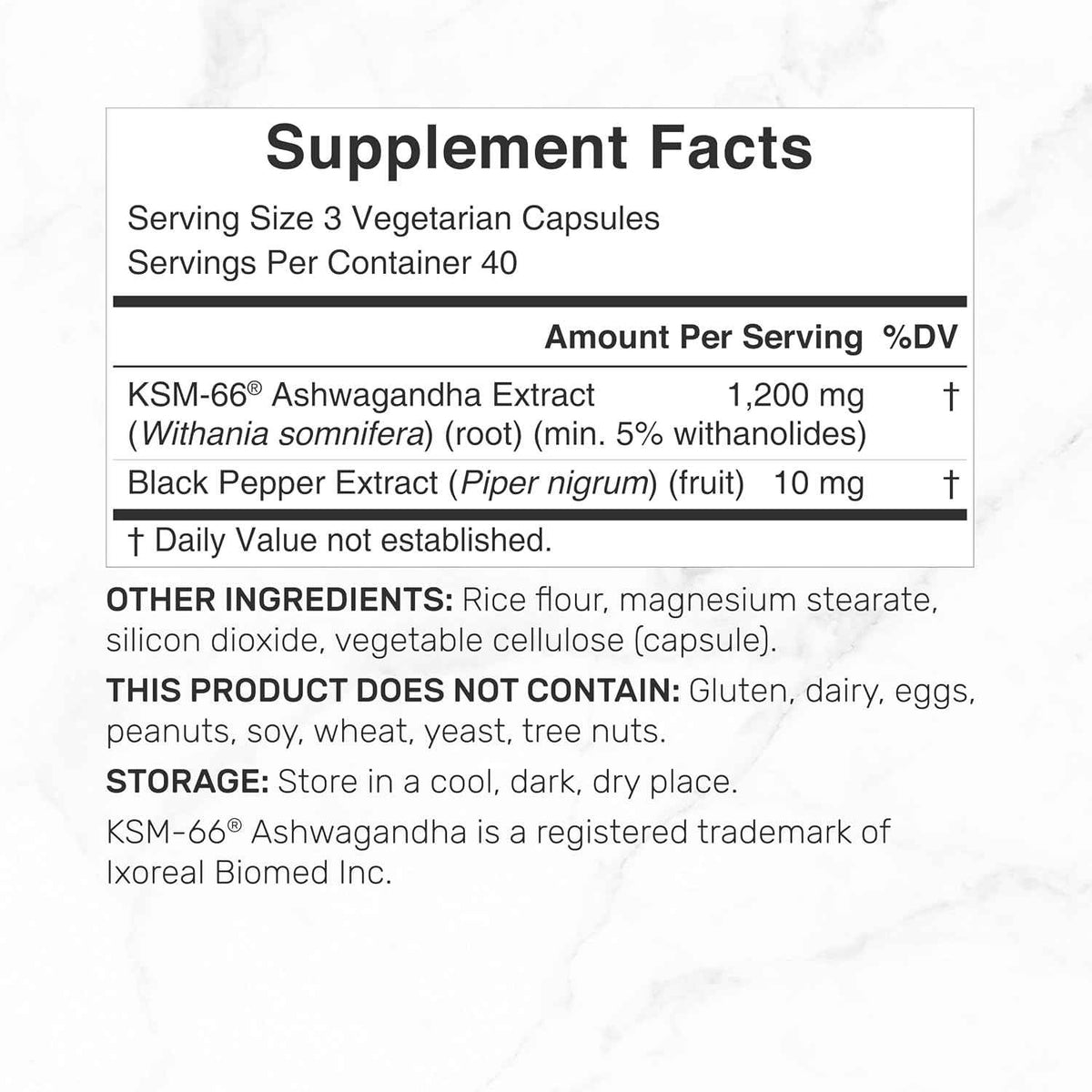 KSM 66 Ashwagandha 1,200mg with Black Pepper, 120 Veggie Capsules - Extra Strength Root Extract - High Absorption - Adaptogenic Supplements for Relaxation, Energy, & Brain Health - Non-GMO