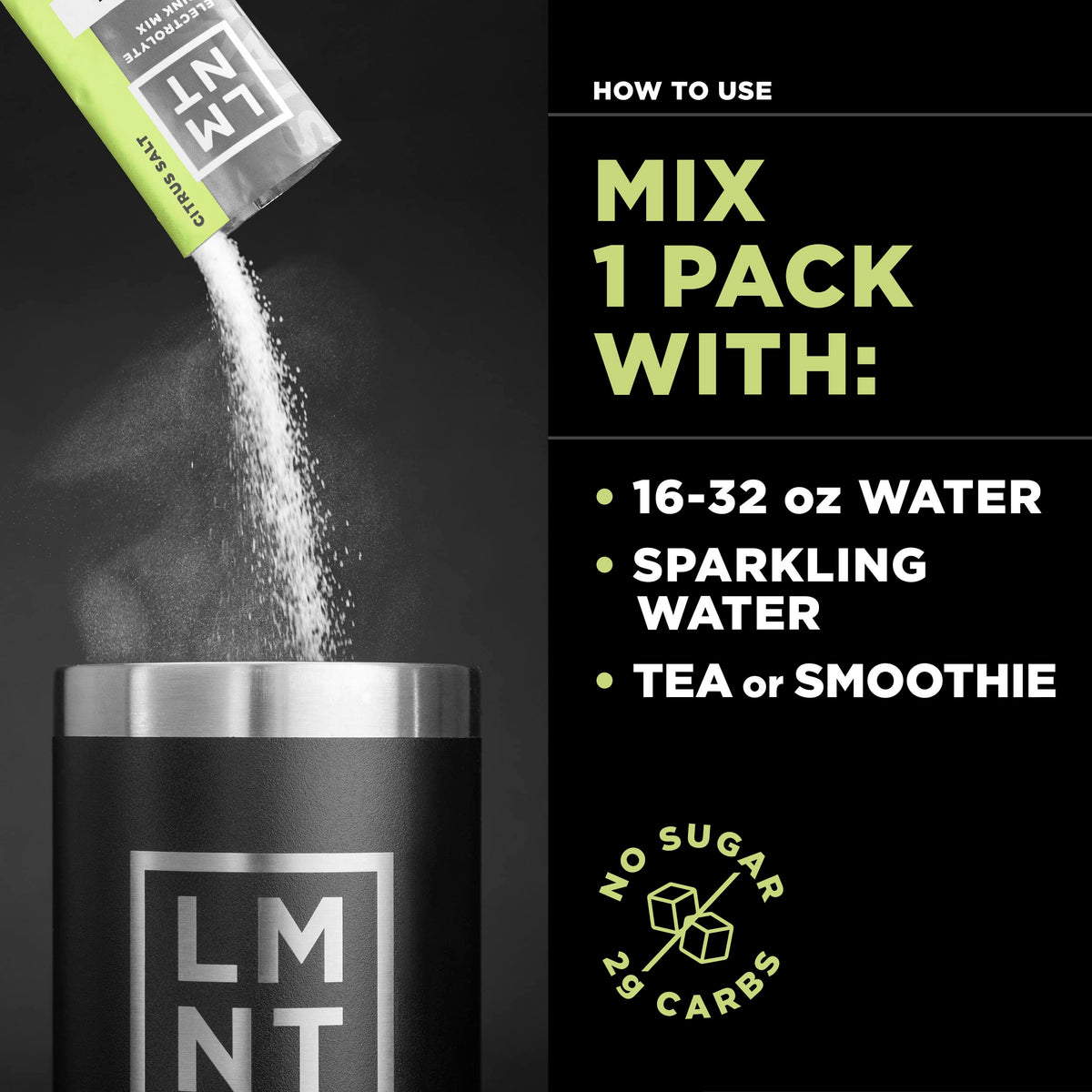 LMNT Zero-Sugar Electrolytes - Citrus Salt - Hydration Powder Packets | No Dodgy Ingredie