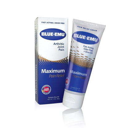 BLUE-EMU Maximum Pain Relief Cream for Arthritis & Joint Pain, 3 oz, 1 Pack