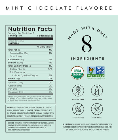 Truvani Organic Plant Based Protein Powder - Strawberry - 10 Servings - Vegan - 20g Pea Protein - Single Serving Travel Packets - Keto - Gluten & Dairy Free - Low Carb