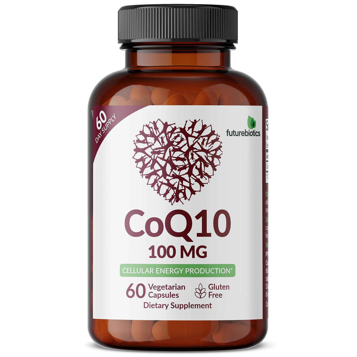 Futurebiotics CoQ10 100 MG Cellular Energy Production, 60 Vegetarian Capsules